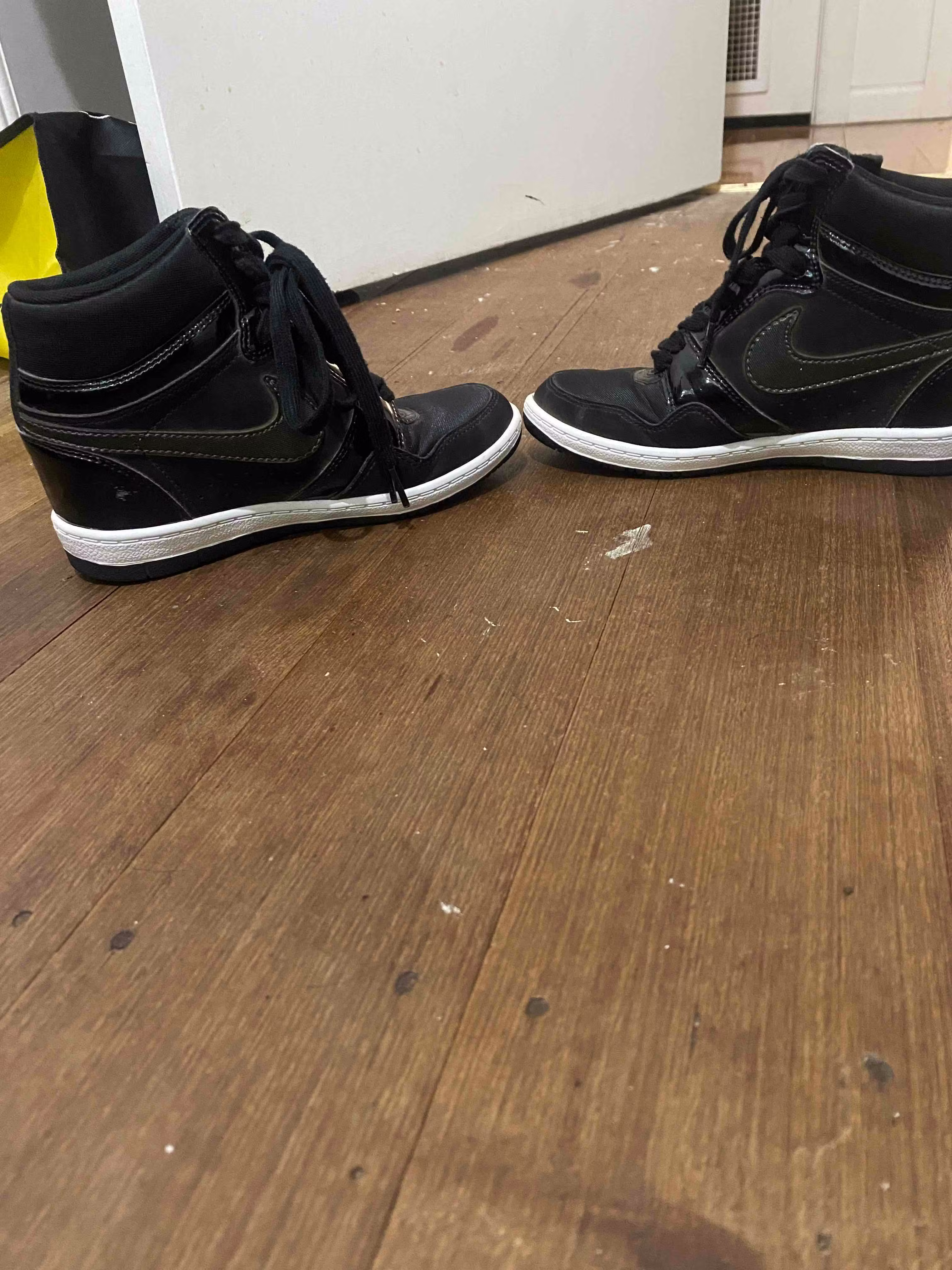 (Women) Nike Force Sky High 'Black Metallic Silver' 629746-012 (Women) Nike Force Sky High 'Black Metallic Silver' 629746-012